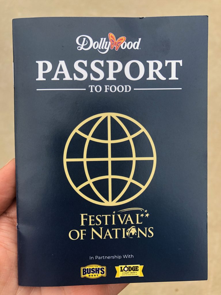 dollywood Festival of Nations passport book