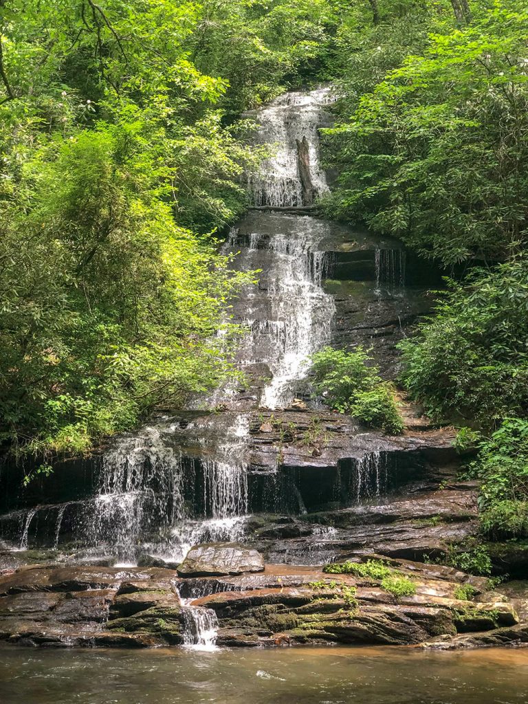 Tom Branch Falls on the Deep Creek Waterfalls Hike