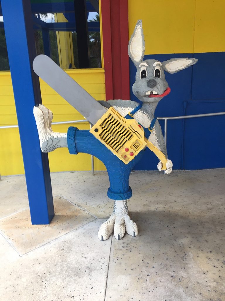 LEGOLAND Florida Tips Legoland-Chainsaw-Bunny