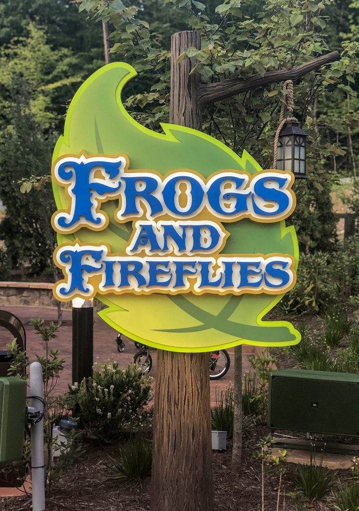 Frog and Fireflies at Dollywood Wildwood Grove