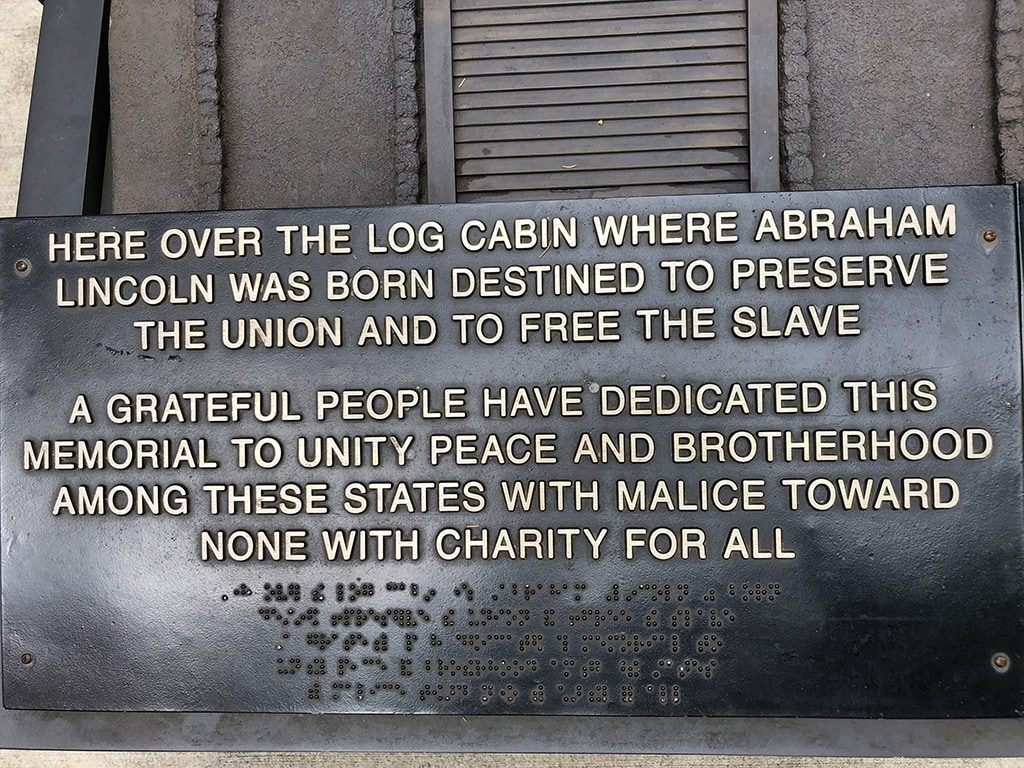 Abraham Lincoln Birthplace National Historic Park Plaque