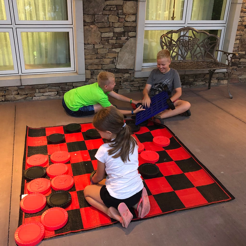 Dollywood's DreamMore Resort Life Size Checkers