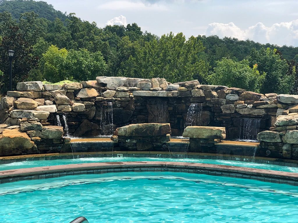 Dollywood's DreamMore Resort Pool Waterfall