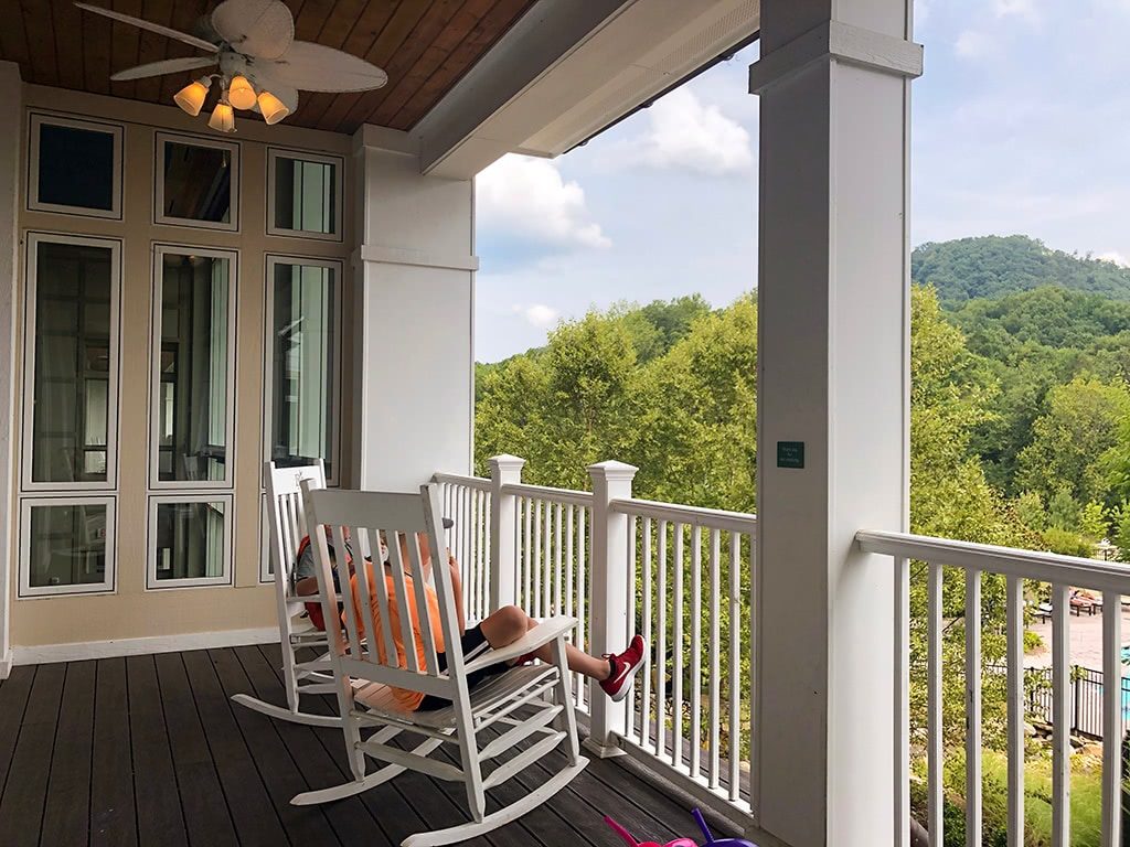 Dollywood's DreamMore Resort Porch