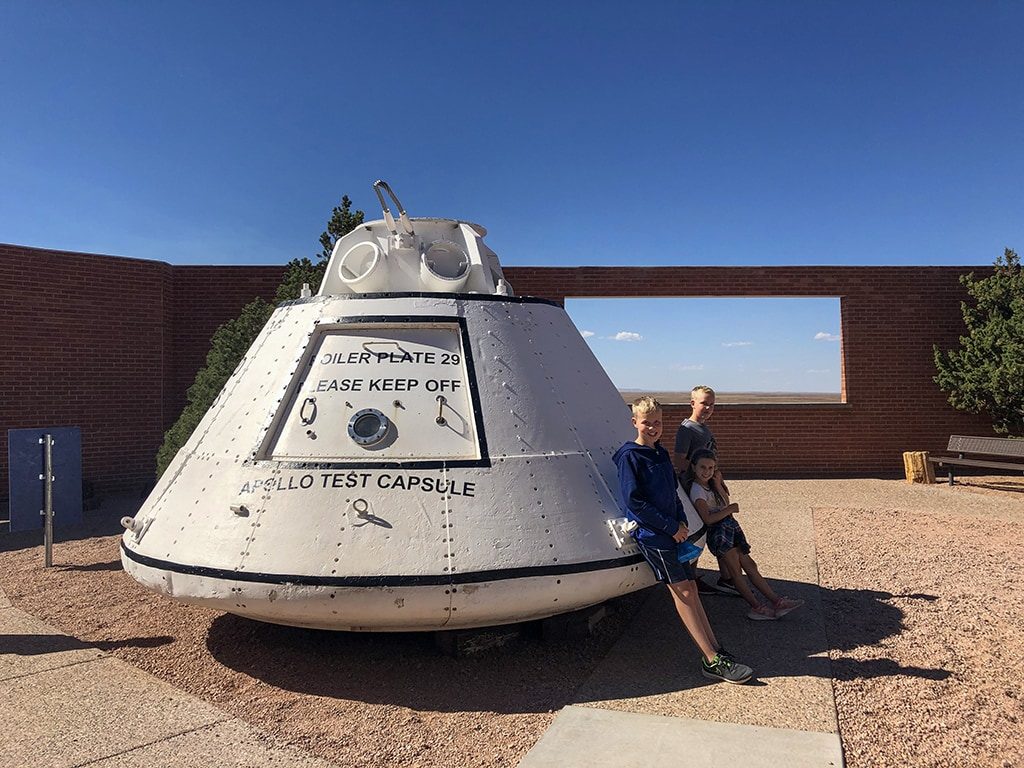 Meteor Crater in Arizona Apollo Test Capsule