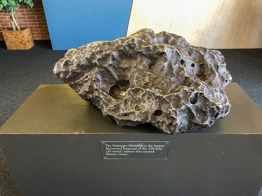 Meteor Crater in Arizona Museum Holsinger Meteorite
