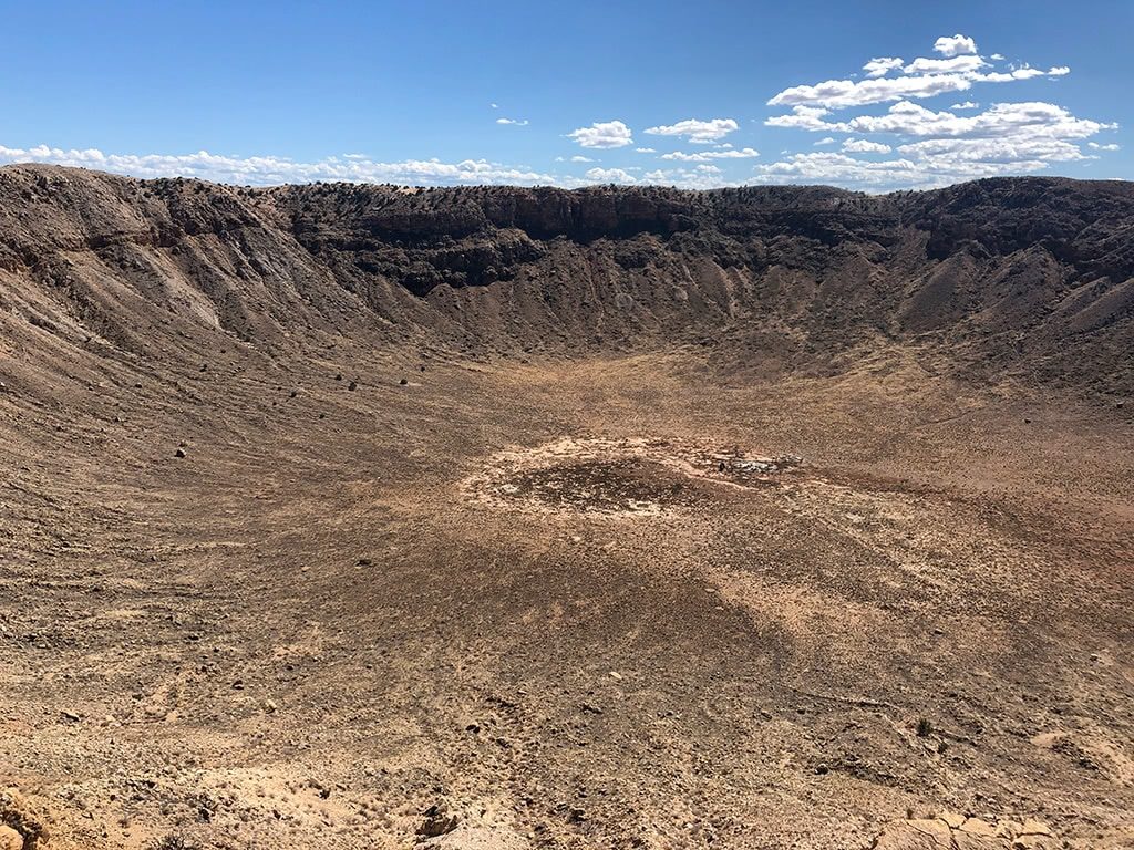 Meteor Crater in Arizona View