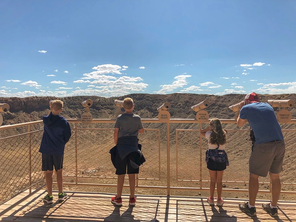 Meteor Crater in Arizona Viewing Platform