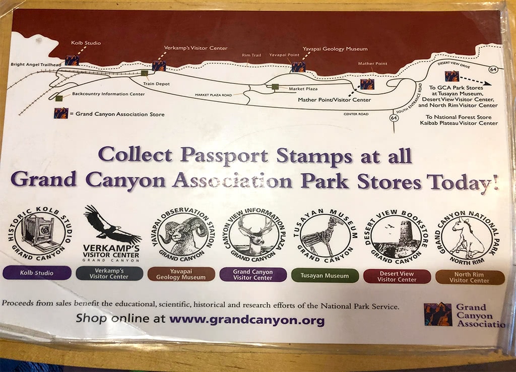 best things to do south rim grand canyon passport locations