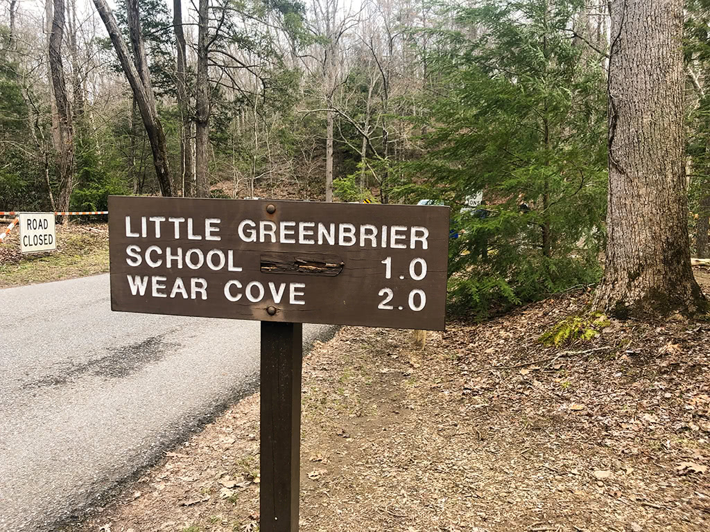 Sign at Metcalf Bottoms Trail head to get to school