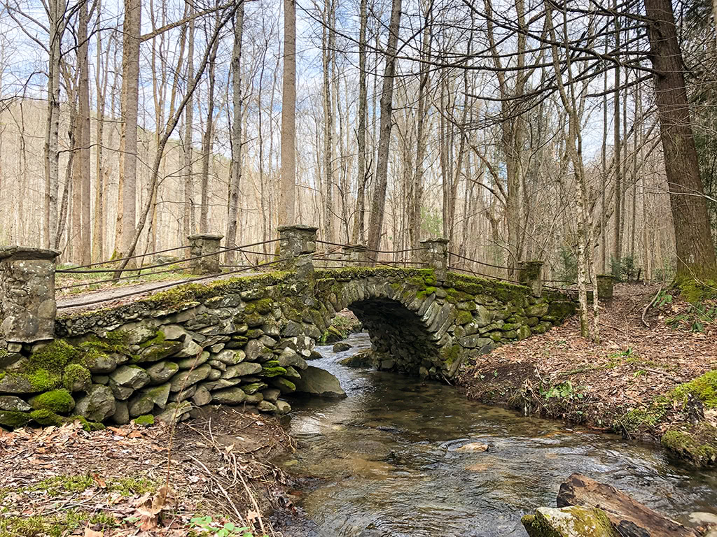 Troll Bridge at Elkmont Campground Smoky Mountains 