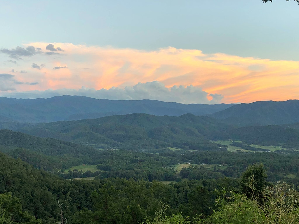 Watch a sunset on the Foothills Parkway Missing Link