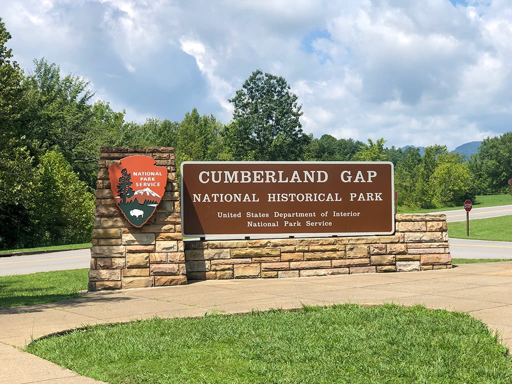 Cumberland Gap National Historical Park Sign