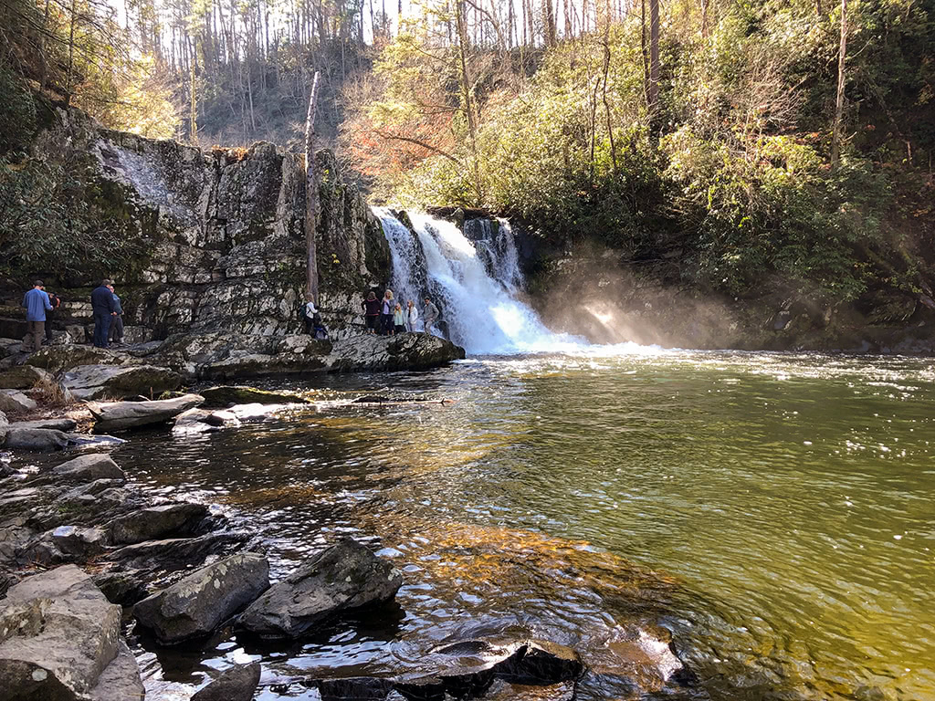 Abrams Falls Trail - Bigger View of the Abrams Falls area