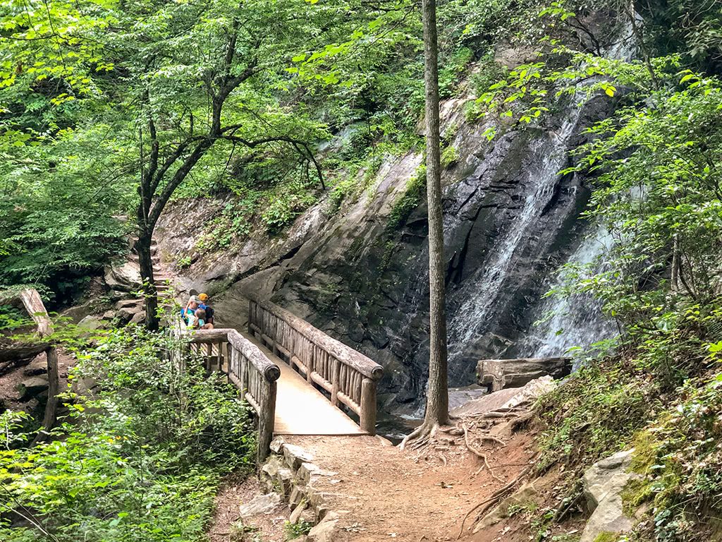 Juney Whank Falls on the Deep Creek Waterfalls Hike