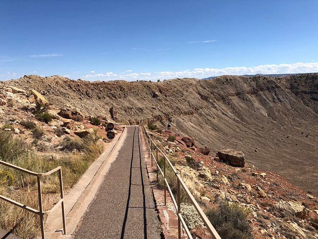 Meteor Crater in Arizona Walkway 1