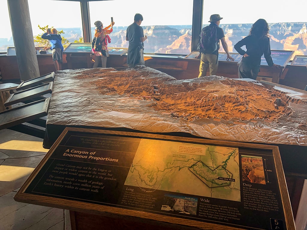 best things to do south rim grand canyon Yavapai-Geology-Museum window