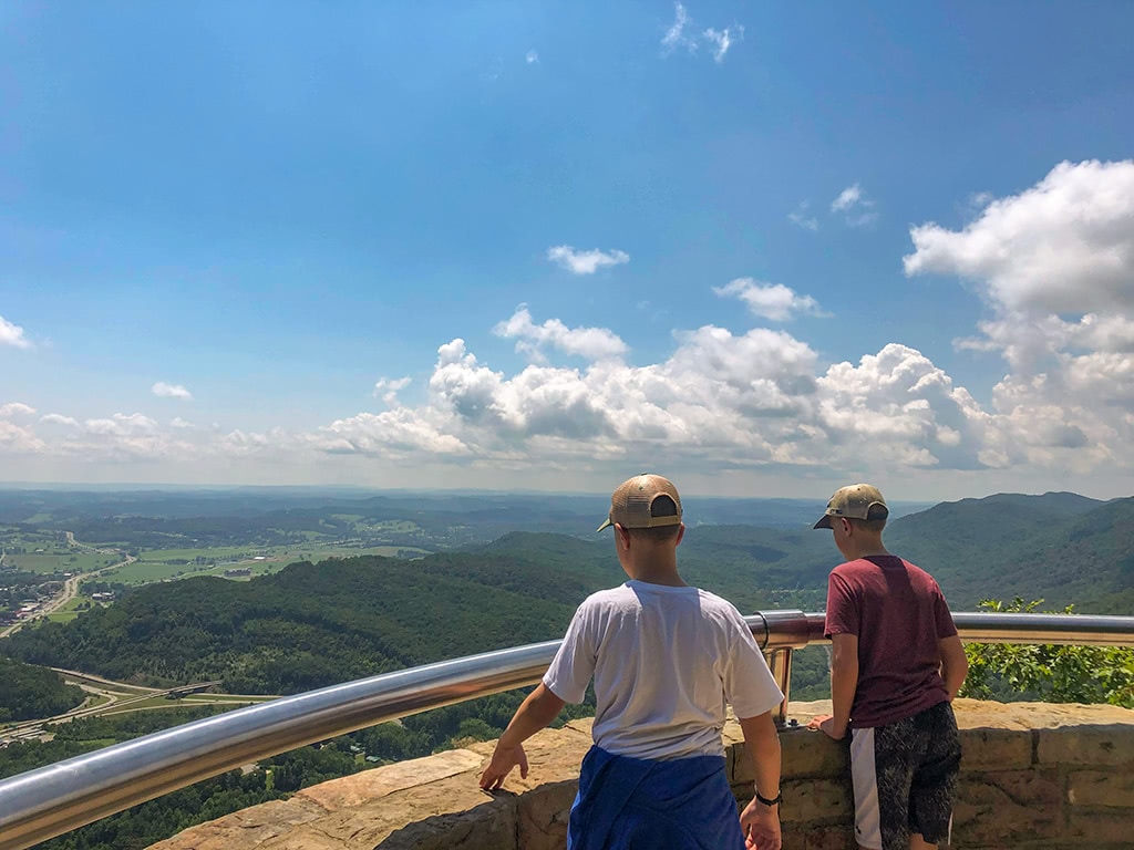 Looking out at Pinnacle Overlook at Cumberland Gap National Historical Park